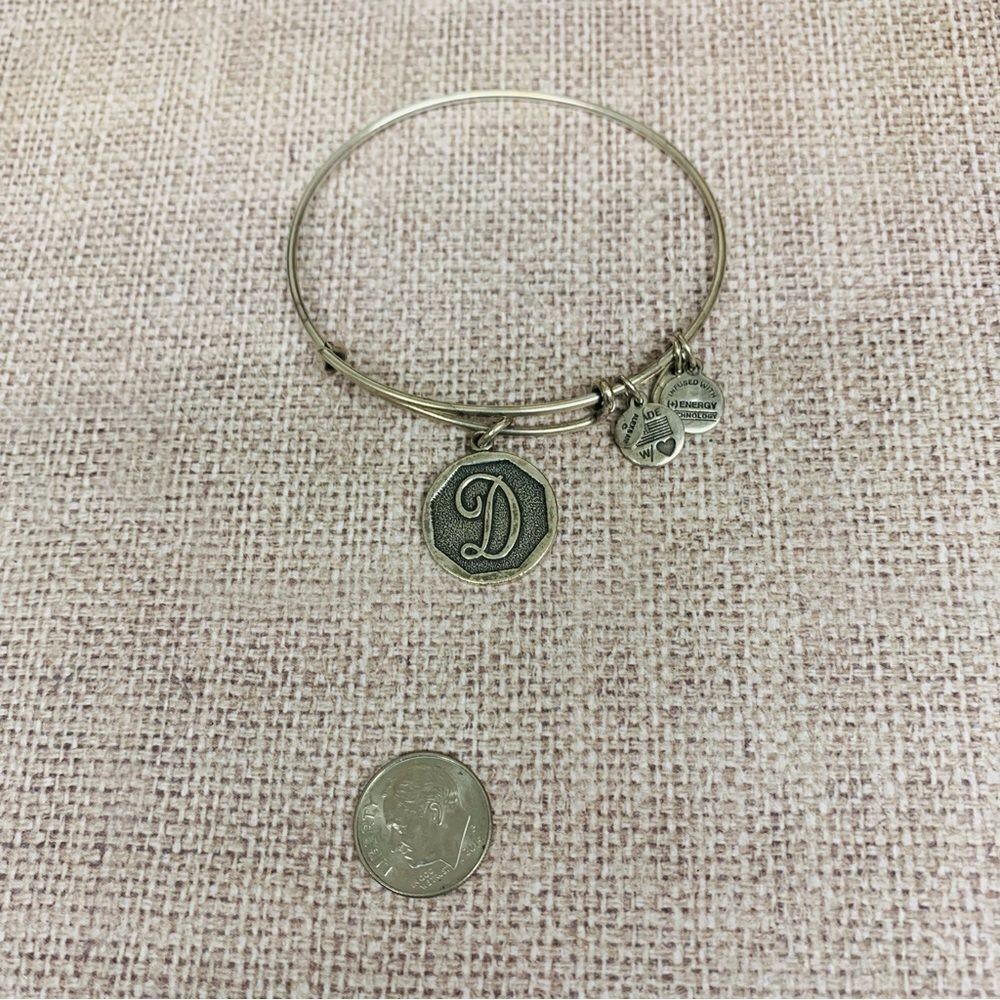 Alex and Ani Silver Initial D Bracelet‎